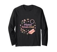 Pilates Floral Estética Bienestar Calma Estilo de Vida Arte Manga Larga