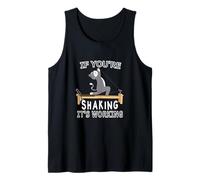 Pilates Gato Reformer Pilates Si estás temblando está funcionando Camiseta sin Mangas