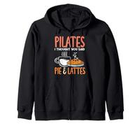 Pilates I Thought You Said Pie & Lattes Humor divertido Sudadera con Capucha