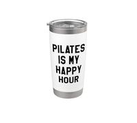 Pilates is My Happy Gym Hour Women Girls Do Pilates Sayings Vaso térmico de acero inoxidable de doble pared