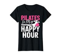 Pilates Is My Happy Hour Ejercicio de bajo Impacto Pilates Divertidos Camiseta