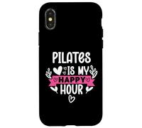 Pilates is My Happy Hour Hot Girls Do Pilates Instructor Era Carcasa para iPhone X/XS