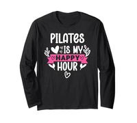 Pilates is My Happy Hour Hot Girls Do Pilates Instructor Era Manga Larga