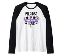 Pilates is My Happy Hour In Pilates Era Pilates Instructor Camiseta Manga Raglan