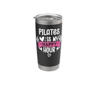 Pilates is My Happy Hour Pilates Sayings Pilates Instructor Vaso térmico de acero inoxidable de doble pared