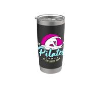 Pilates Is My Happy Hour Reformer Entrenamiento Meditación Pilates Vaso térmico de acero inoxidable de doble pared