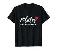 Pilates is my Happy Hour Stress Relief Camiseta gráfica económica, Hombre, Negro, M