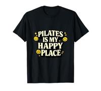 Pilates Is My Happy Place, Regalo Divertido para los Amantes del Bienestar Camiseta