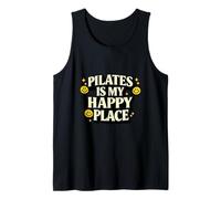 Pilates Is My Happy Place, Regalo Divertido para los Amantes del Bienestar Camiseta sin Mangas