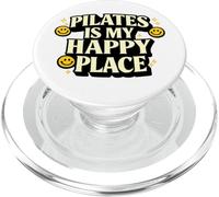 Pilates Is My Happy Place, Regalo Divertido para los Amantes del Bienestar PopSockets PopGrip para MagSafe