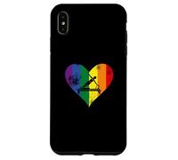 Pilates LGBT Reformer Pilates Corazón Envejecido Carcasa para iPhone XS MAX