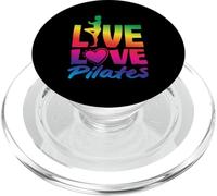 Pilates Live Love Pilates Vibrante Fitness Motivacional Deporte PopSockets PopGrip para MagSafe