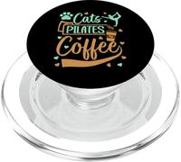 Pilates Lover - Gatos Pilates Café - Pilates Cat Lover PopSockets PopGrip para MagSafe