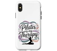 Pilates para Mujer es mi Terapia Yoga Entrenamiento Fitness Lover Carcasa para iPhone X/XS