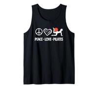 Pilates Peace Love Pilates Fitness Camiseta sin Mangas