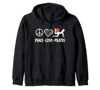 Pilates Peace Love Pilates Fitness Sudadera con Capucha
