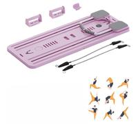 Pilates plegable multifuncional, juego de reformador de pilates, tabla de reformador de pilates plegable multiusos for entrenamiento en casa.(1)