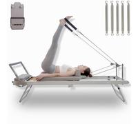 Pilates Reformer - Cama de yoga plegable multifuncional para entrenamiento central, ideal para uso doméstico y gimnasio