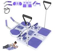 Pilates Reformer Compact, 2025 Upgraded Pilates Board, 5 en 1 Multifuncional Plegable Portátil Pilates Set / Tabla abdominal para el hogar Fitness (Negro)