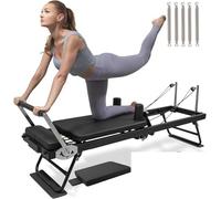 Pilates Reformer - Equipo de entrenamiento de fuerza, máquina de pilates plegable para principiantes e intermedios