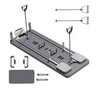 Pilates Reformer Machine, 5 en 1 Multifunctional Abdominal Board With LED Counter, Automatic Rebound Roller, Board Full-Body Workout Trainer, For Home Pilates & Core Workou