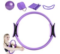 Pilates Set, Plates for Women - Pilats Yoga Ball Resistance Bands, 5X Tapas De Yoga Correa De Restricción, Equipo De Entrenamiento para La Estabilidad, La Forma Física Y