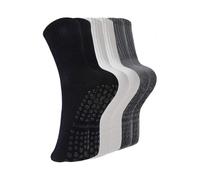 Pilates Socks with Grips for Women, 3 Pairs Womens Grippy Yoga Bal