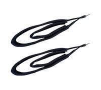 Pilates Straps - Double Ring Elastic for Band Adjustable, Resistance with Reformer, Stretching for Physical Fitness Home Workout Gym Exercise Ballet Dance Yoga Functionality Needed Black