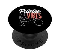 Pilates Vibes - Arte de fitness inspirador PopSockets PopGrip Adhesivo