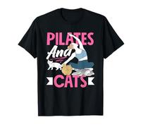 Pilates Y Gatos Relajándose Juntos Camiseta