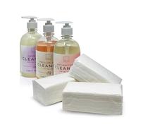 PILBELLES Pack Toallas de Papel Secamanos ZigZag 3000 unidades + Jabón de Manos Líquido 500ml