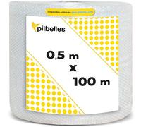 PILBELLES Papel Burbujas Embalaje Mudanza Múltiples Medidas | 50 cm x 100 metros | Rollo de Plástico de Burbujas para Embalar, Envíos, Protector Muebles, Alta Protección