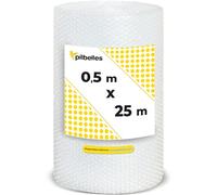 PILBELLES Papel Burbujas Embalaje Mudanza Múltiples Medidas | 50 cm x 25 metros | Rollo de Plástico de Burbujas para Embalar, Envíos, Protector Muebles, Alta Protección