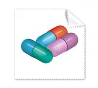 Píldora de cápsulas para cuidado de la salud, diseño de gafas, gamuza de limpieza, limpiador de pantalla, 5 piezas de regalo