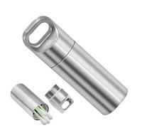 Píldoras Llavero, Píldoras Llavero - Viaje Píldoras Organizador De Caso De Píldoras De Metal Portátil Apilable Key Waterproo