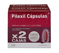 PILEXIL CAPSULAS - Cápsulas Duplo 50 Unidades, Incluye 2 Complementos Alimenticios, con Vitaminas y Minerales, Nutre el Cabello, para Hombres y Mujeres