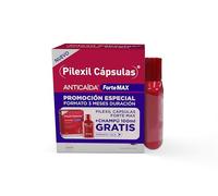 PILEXIL - Pack 90 Cápsulas Anticaída Forte Max + Champú Triple Protection 100 ml, Frena la Caída del Cabello y Fortalece la Fibra Capilar, para Hombres y Mujeres