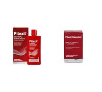 PILEXIL - Pack Tratamiento para la Caída Puntual del Cabello - Cápsulas Anticaída Pilexil 50 unidades + Champú Anticaída 300 ml - Frena la Caída del Pelo - Para Hombres y Mujeres