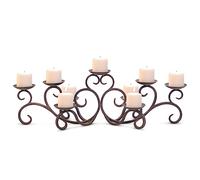 Pilgrim Home and Hearth 17502 Hawthorne Candelabro Candelabro, Bronce Envejecido