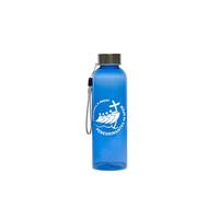 PILGRIM'S BACKPACK Botella de plástico RPET, botella con tapón antigoteo, capacidad 500 ml, producto oficial Jubileo 2025 (azul)