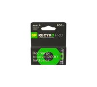 Pilhas recargables AAA/R03 GP ReCyko Ni-MH 800 mAh - Lote de 4