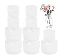 Pilikoll 10 Piezas Supporto per Stelo Ikebana a Spirale Transparente Espiral Ikebana Stem Holder Soporte Transparente para Flores Twister Soporte de Tallos de Flores para Flores de Decoración de Bodas