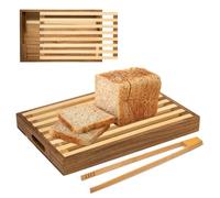 Pilikoll Tabla de Cortar Pan de Madera para Cocina (36.5x24x4cm)