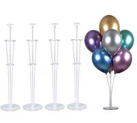 PILIN Kit de soporte de globos de mesa para decoraciones de fiesta de cumpleaños y decoraciones de boda, decoraciones de globos de feliz cumpleaños para fiesta (4pcs)