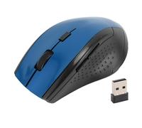 Pilipane 2,4G Ratón inalámbrico de Alta precisión Receptor USB óptico portátil Ratón inalámbrico para computadora portátil PC de Escritorio ABS Negro (Azul)