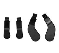 Pilipane 4 Paletas De Metal De Acero Inoxidable, Paletas De Controlador para Xbox One Elite Series 2, Piezas De Repuesto, Kits De Accesorios para Videojuegos, Cerraduras De Gatillo(Negro)