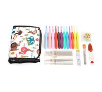 Pilipane Aguja de punto para tejer, marcador de gancho de ganchillo, juego de herramientas para tejer, metal de primera calidad, plástico TRP, ganchos lisos duraderos, varios tamaños, kit