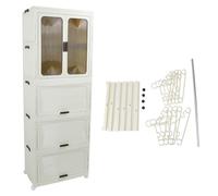 Pilipane Armario para niños Armario Plegable portátil Ropa de bebé Gabinete de Almacenamiento Multifuncional Niños Organizador de Disfraces para Dormitorio Nursery Material de PP de Gran