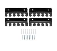 Pilipane Cable de Cable Clip Cable Organizador Soporte Descripción Clip Clip 5 Ranuras Acrílico Teléfono Tableta Carga de la gestión del Cable Organizador para el Escritorio Office Office (Negro)