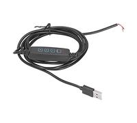 Pilipane Cable de luz LED Cable Dimmable Cable de alimentación de la lámpara USB 2m PVC Durable Universal para lámparas de escritorio USB Fueras de luz luces de planta